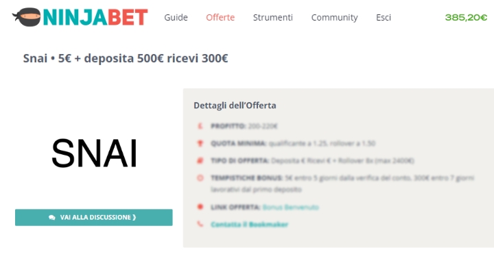 bonus-snai-rollover-ninjabet-matched-betting-scommesse-online-betfair-completare-bonus-snai